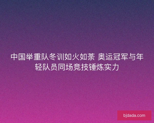 中国举重队冬训如火如荼 奥运冠军与年轻队员同场竞技锤炼实力
